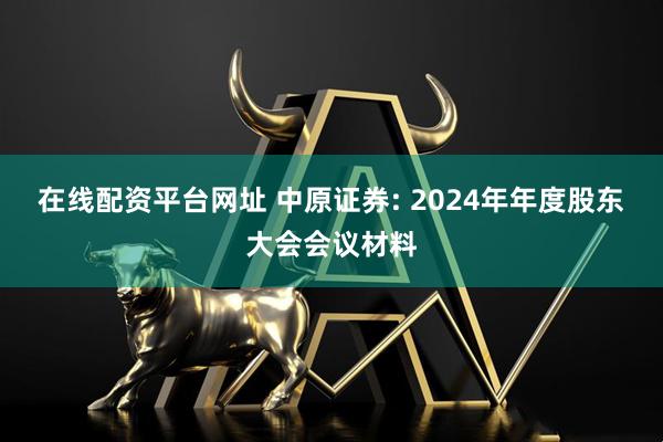 在线配资平台网址 中原证券: 2024年年度股东大会会议材料