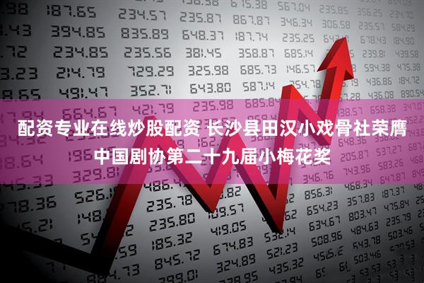 配资专业在线炒股配资 长沙县田汉小戏骨社荣膺中国剧协第二十九届小梅花奖